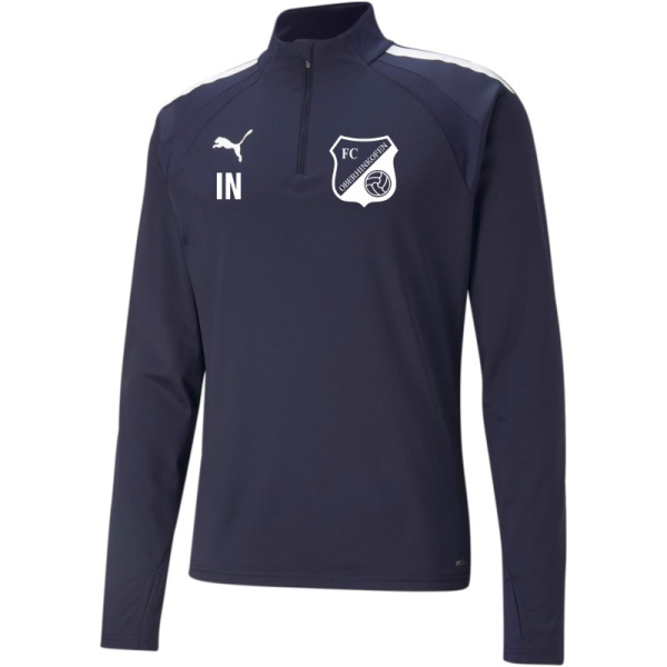 FC Oberhinkofen Puma teamLIGA 1/4 Zip Top Jr Peacoat-White Gr. 152