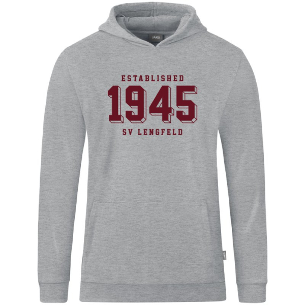 SV Lengfeld Freizeit Hoody "1945" hellgrau meliert Gr. XL