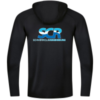 Schwimmclub Jako Trainingsjacke mit Kapuze schwarz/weiß Gr. M