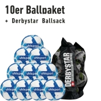 Uhlsport 10er Ballpaket Trainingsball ADDGLUE inkl. Ballsack