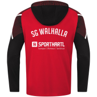 SG Walhalla Jako Kapuzenjacke rot/schwarz Gr. 164