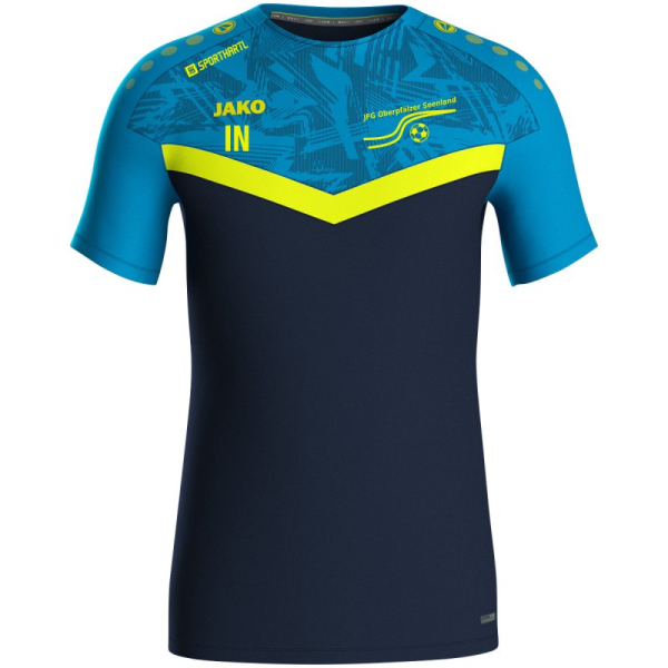 JFG Oberpfälzer Seenland Jako T-Shirt marine/JAKO blau/neongelb Gr. L