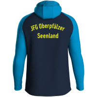 JFG Oberpfälzer Seenland Jako Kapuzenjacke  marine/JAKO blau/neongelb Gr. 152