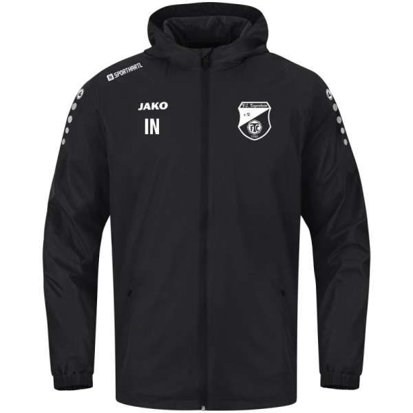 FC Tegernheim Jako Allwetterjacke schwarz Gr. L