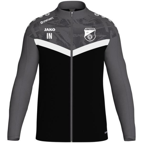 FC Tegernheim Jako Polyesterjacke schwarz/anthrazit Gr. 3XL