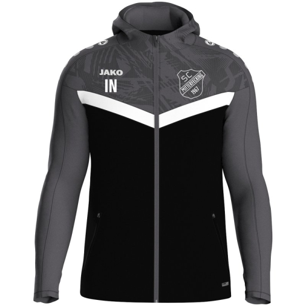 SC Mitterfecking Jako Kapuzenjacke schwarz/anthrazit Gr. XXL