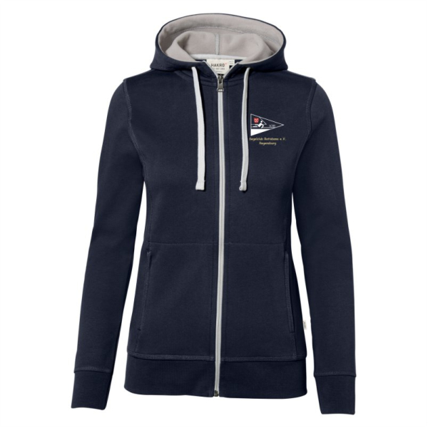 Segelclub Ratisbona Hakro Damen Kapuzenjacke tinte/silber Gr. L