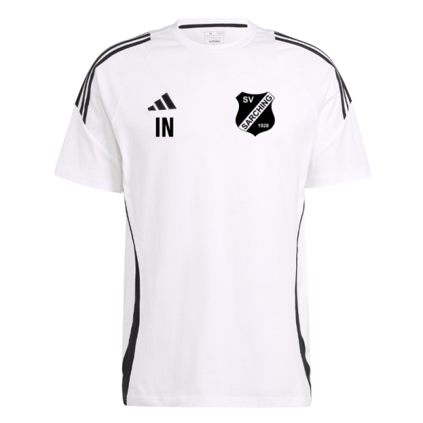 SV Sarching Adidas TIRO24 Freizeit T-Shirt WHITE/BLACK Gr. L