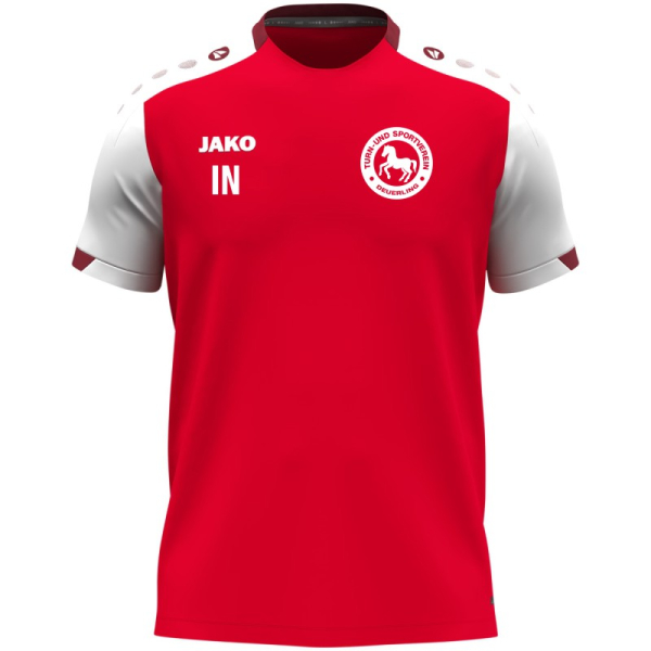 TSV Deuerling Jako T-Shirt rot/weiß/dunkelrot Gr. L
