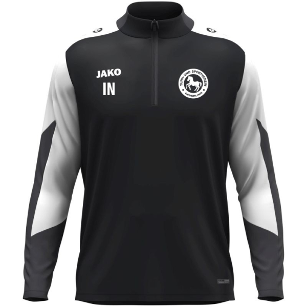 TSV Deuerling Jako Ziptop schwarz/weiß/anthrazit Gr. XXL