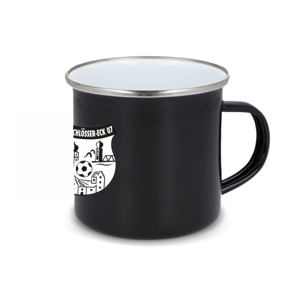 JFG 3 Schlösser-Eck 07 Tasse Emaille