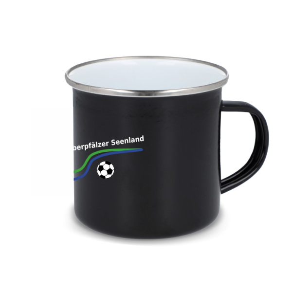 JFG Oberpfälzer Seenland Tasse Emaille