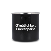 Gmütlichkeit Luckenpaint Tasse Emaille