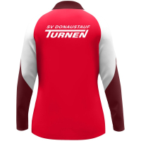SV Donaustauf Turnen Jako Polyesterjacke Damen rot/weiß/dunkelrot Gr. M