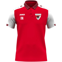 SV Lengfeld Jako Polo rot/weiß/dunkelrot Gr. M