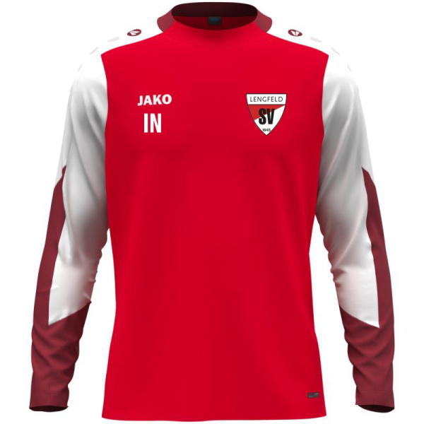 SV Lengfeld Jako Longsleeve rot/weiß/dunkelrot Gr. XL