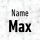 Flexdruck Name klein (bis 2 cm)