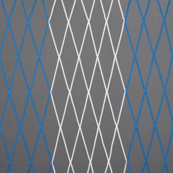 Fußball-Tornetz 7,50 x 2,50 m zweifarbig 0,80/2,00 m blau/weiß